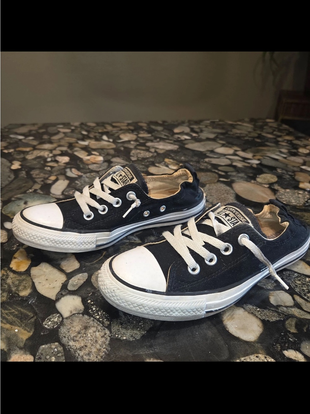 Converse Chuck Taylor All Star Shoreline Slip On Women Black Sneakers Size 7 - Picture 2 of 8